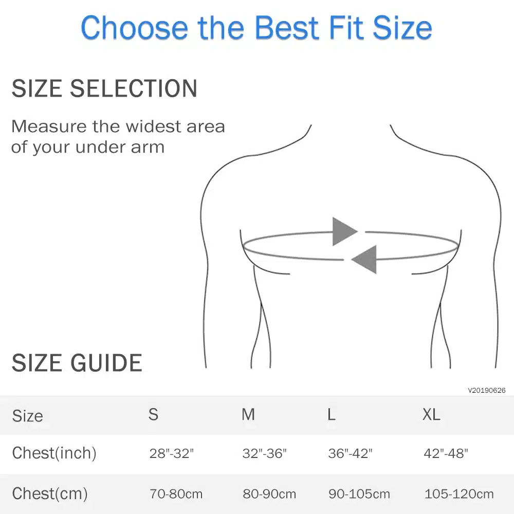 Truefit Posture Corrector Size Chart Truefit Posture Corrector Size Chart